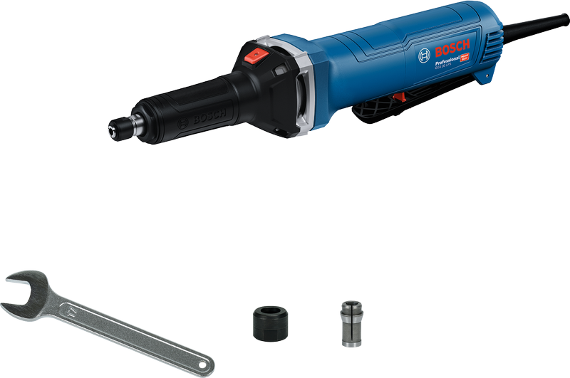 Bosch GGS 30 LPS straight grinder with accessories.