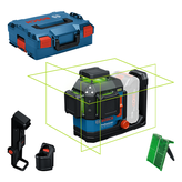 Bosch GLL 18V-120 laser leveling tool, 3 x 360° green lines.
