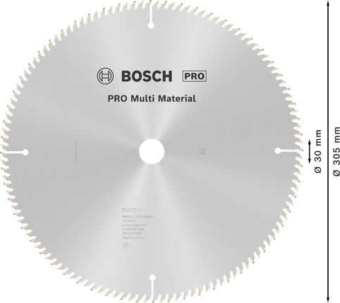 PRO Multi Material Circular Saw Blade, 305 x 2.7 x 30 mm, T120 PRO Multi Material Circular Saw Blade, 305 x 2.7 x 30 mm, T120
