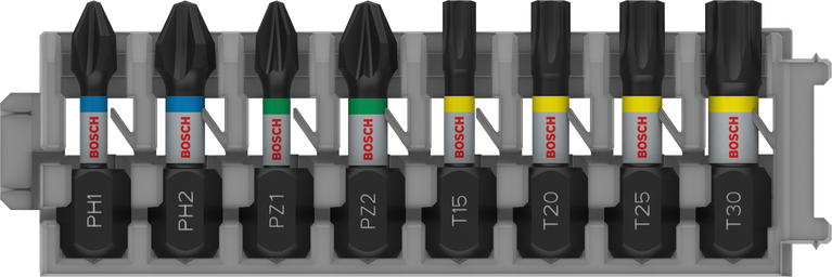 Bosch PRO Impact Screwdriver Bit Set, 8 pcs assorted.
