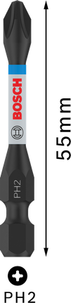 Bosch PRO Phillips Impact Bit PH2 55mm.