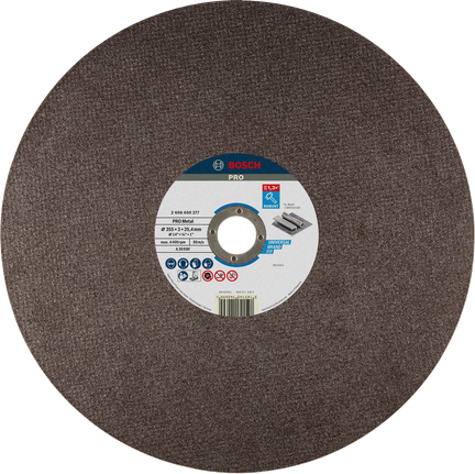 Bosch PRO Metal Cutting Disc 355 mm for metalwork.