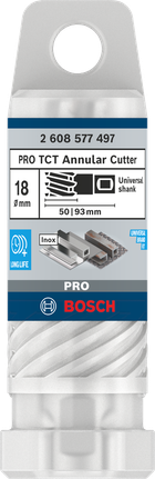 Bosch PRO Metal TCT Annular Cutter 18×50×93 mm.