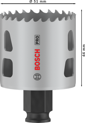 PRO Multi Material PC Plus Hole Saw, 51 mm Bosch PRO Multi Material PC Plus Hole Saw 51 mm.