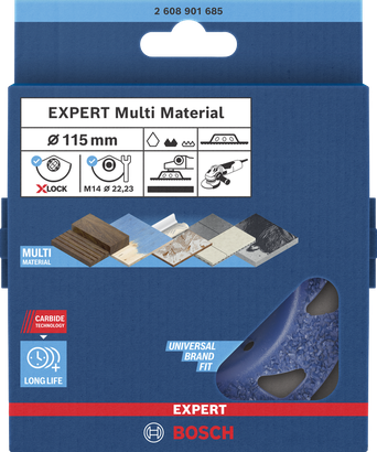 EXPERT Multi Material Bosch EXPERT Multi Material grinding head 115 mm.