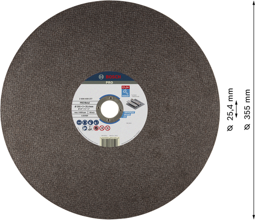 Bosch PRO Metal Cutting Disc 355 x 3 x 25.4 mm.