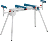 Bosch GTA 2600 saw stand with extendable support.