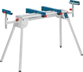 Bosch GTA 2600 saw stand with extendable support.