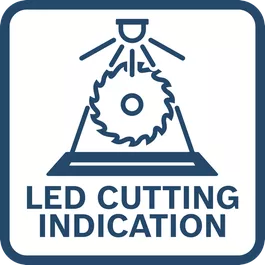 LED cutting indication