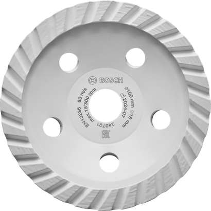 Bosch Multi Material Turbo diamond grinding disc 100mm.
