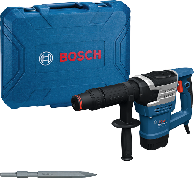 Bosch GSH 5 HX SDS max demolition hammer with carry case.