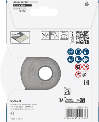 PRO Hard Ceramic Bosch PRO Hard Ceramic Diamond Cutting Disc 105 x 16/20 mm.