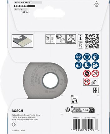 Bosch PRO Hard Ceramic Diamond Cutting Disc 105 x 16/20 mm.