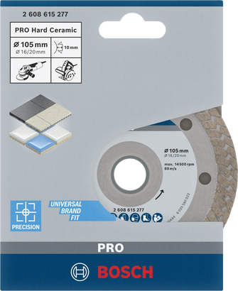 PRO Hard Ceramic Bosch PRO Hard Ceramic diamond cutting disc 105×16/20 mm