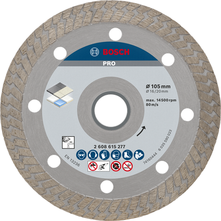 Bosch PRO Hard Ceramic Diamond Cutting Disc 105 mm.