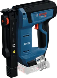 Bosch GTH 18V-14 cordless wood stapler, brushless motor.