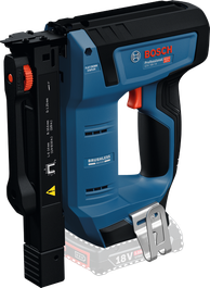 Bosch GTH 18V-14 cordless wood stapler, brushless motor.