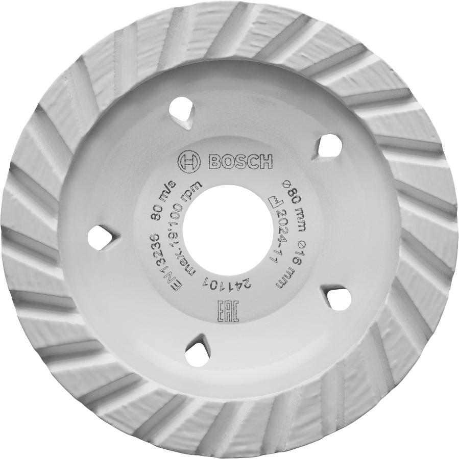 Bosch Multi Material Turbo grinding disc, 80x16 mm.