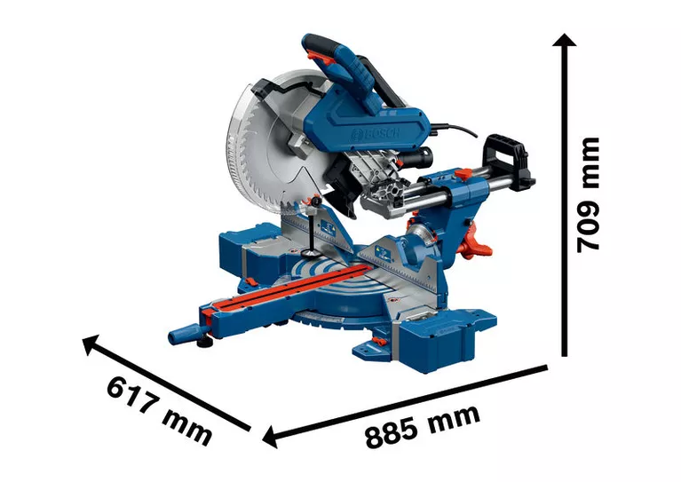Bosch GCM 340-305 D mitre saw with sliding arm.