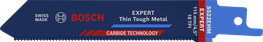 Bosch EXPERT Thin Tough Metal S 522 EHM reciprocating saw blade.