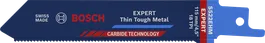 Bosch EXPERT Thin Tough Metal S 522 EHM reciprocating saw blade.