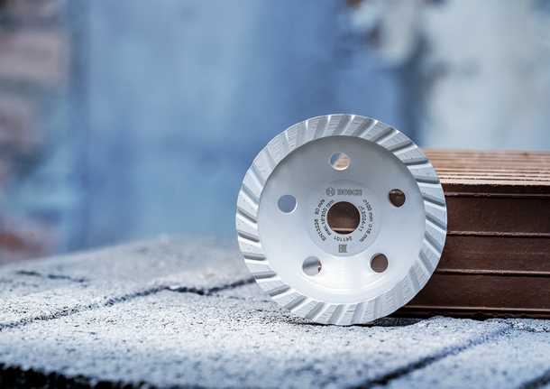 Bosch diamond grinding cup wheel for concrete.
