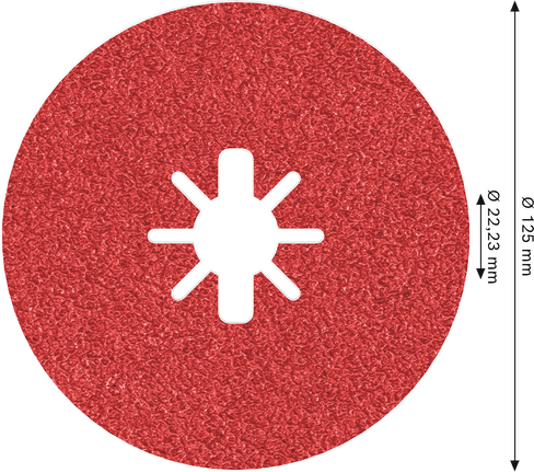 PRO R780 X-Lock Fibre Disc, 125 mm, G50 Bosch PRO R780 X-Lock Fibre Disc 125 mm G50.