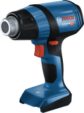 Bosch GHG 18V-50 cordless heat gun with two temperature levels.