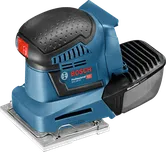 Bosch GSS 18V-10 cordless orbital sander with microfilter.