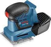 Bosch GSS 18V-10 cordless orbital sander with microfilter.