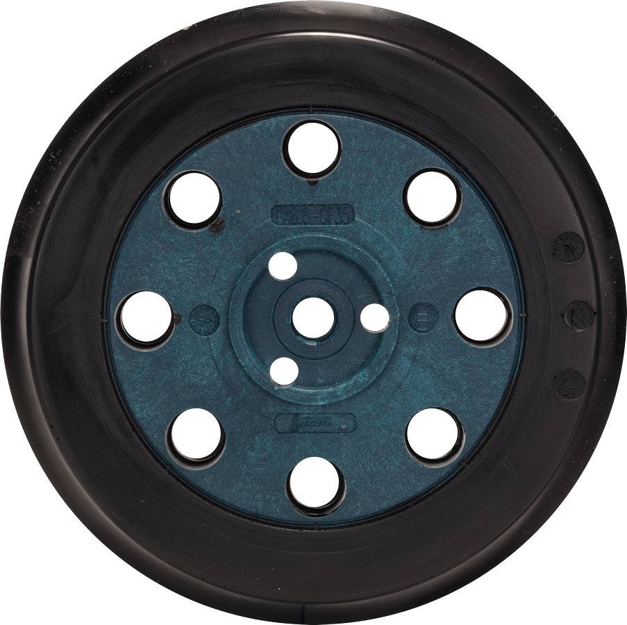 Bosch sanding pad hard 125 mm with 8 holes.