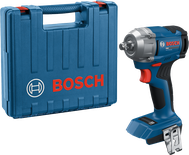 Bosch GDS 18V-350 cordless impact wrench with case.