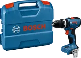 Bosch GSB 18V-65 cordless drill with carrying case.