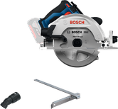 Bosch GKS18V-68-2 circular saw for wood cutting.