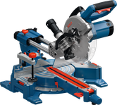Bosch GCM305-216S mitre saw with sliding rail.