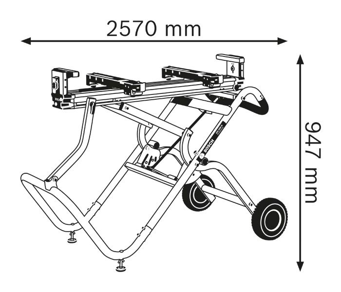 Saw stand dimensions.