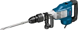 Bosch GSH 11 VC demolition hammer with chisel attachment.