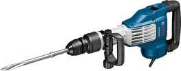 Bosch GSH 11 VC demolition hammer with chisel attachment.