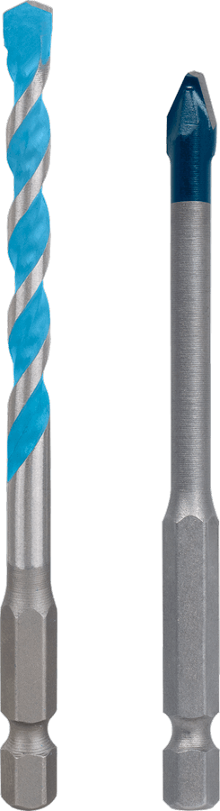 EXPERT HEX-9 Hard Ceramic and Multi Construction Drill Bit Set