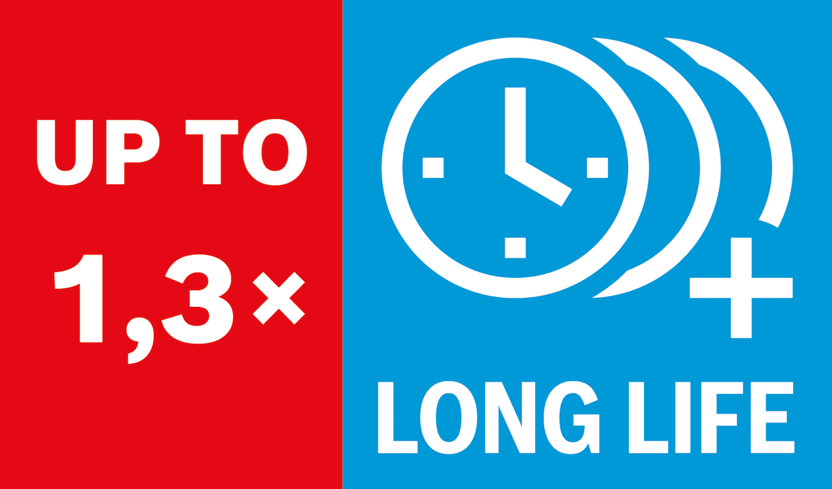 Lasts up to 1.3x longer than a Bosch Eco for Wood Circular Saw Blade